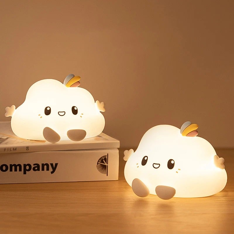 Bluejw Cloud Silicone Night Light for Kids & Moms, Color Changing LED Bedroom Nightlights, Creative Gift - Image 4